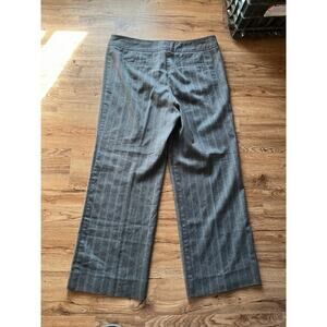 Chico's Grey Women's Herringbone Career Trouser Pants Medium